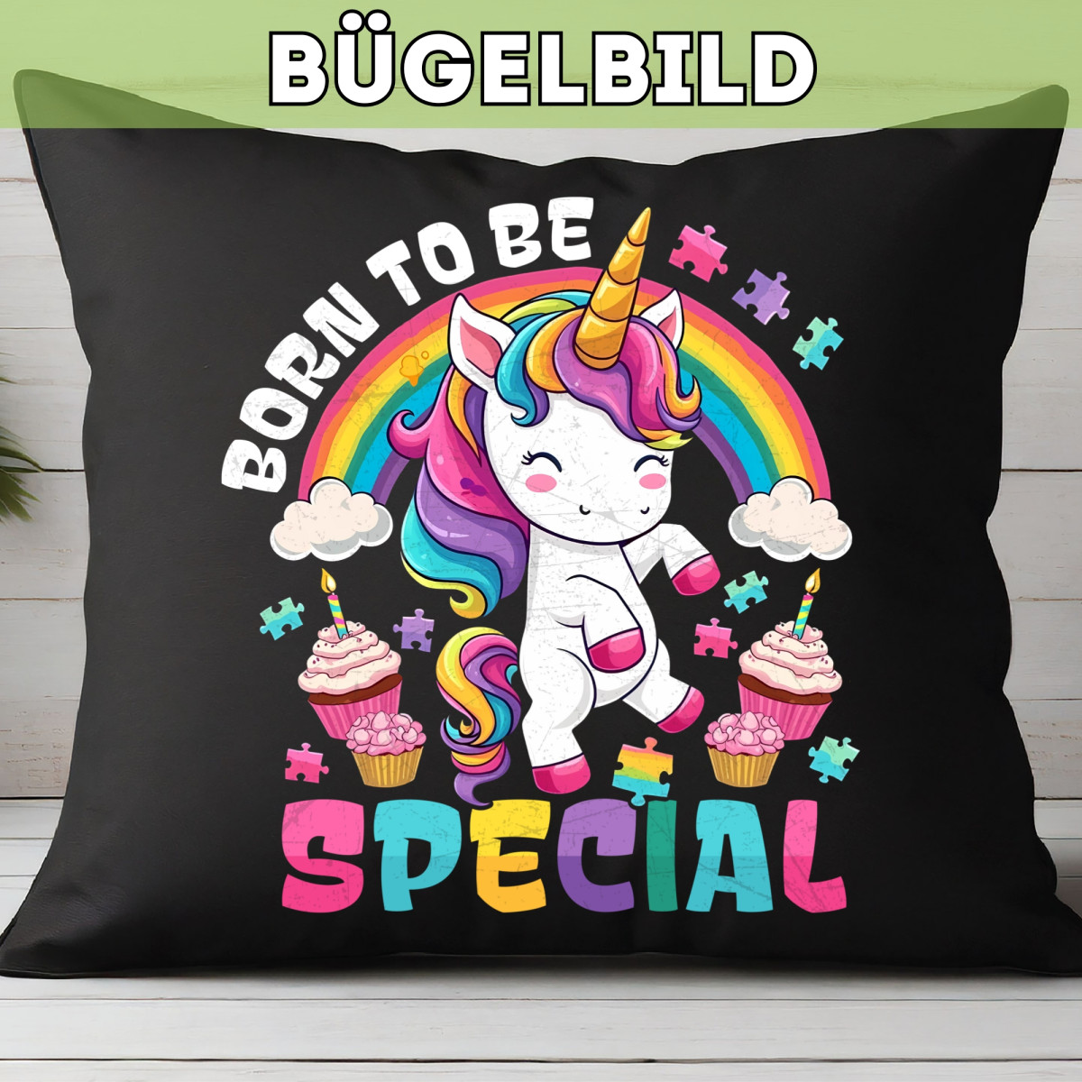 Bügelbild Born to be special